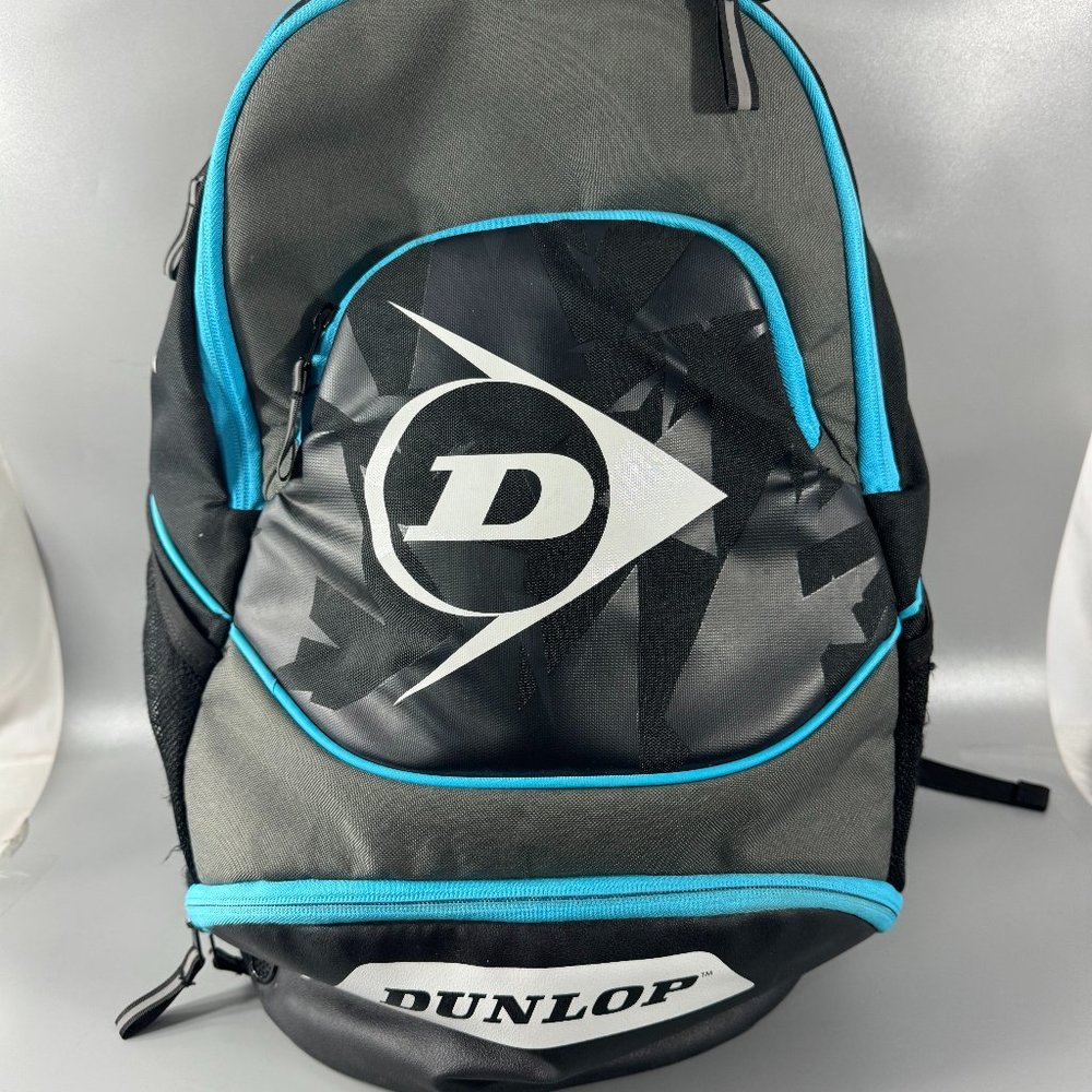 DUNLOP Performance Tennis Backpack, Black/Blue, One Size